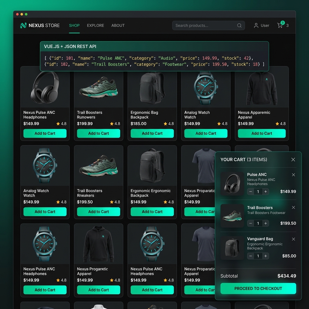Vue E-Commerce Application
